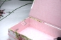Preview: Stifte-Schachtel mit Klappdeckel ca. 21x10x4cm | Gänseblumenkranz floral | puderrosa | Art. Nr. 97040309